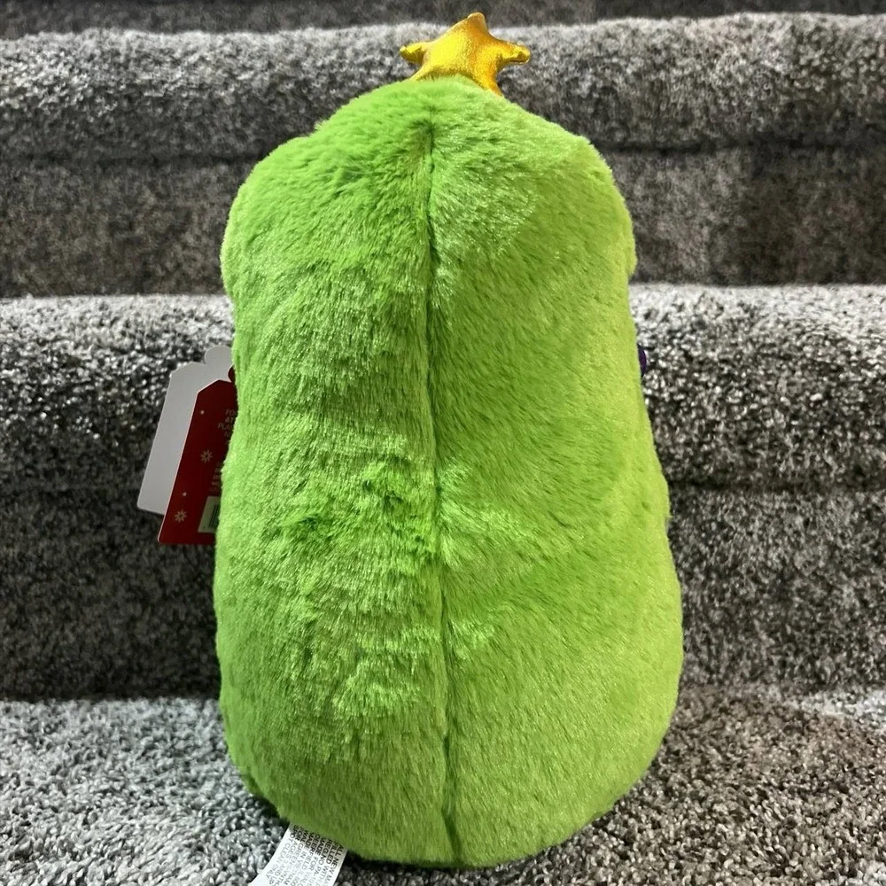 Play Right Green Holiday Hedgehog Stuffed Plush Christmas Tree Ornaments 10